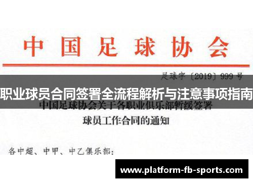 职业球员合同签署全流程解析与注意事项指南